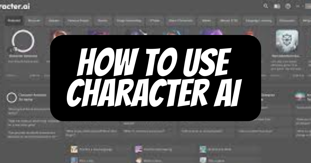 how to use character ai?